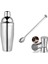 Kokteyl Hazırlama Seti 3lü Shaker 350 ml + 2.5/5 cl Jigger Ölçek + Tokmaklı Bar Kaşığı Bar Seti 1