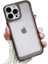 İphone 11 Uyumlu Kristal Space Gümüş Buton Kamera Çıkıntılı Kılıf darbe emici Koruycu kapak 1