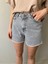 Yüksek Bel Denim Kadın Kısa Şort 1