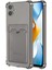 Samsung Galaxy A06 Kılıf Darbe Emici Köşe Korumalı Kartlıklı Cüzdanlı Silikon Kapak - Füme 1