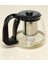Cam Demlik 700 ml, Süzgeçli, Beyaz, Çay ve Bitki Çayı Demliği 1
