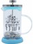Mavi Krom French Press Bitki Çayı Demliği 350 ml, şık ve kullanışlı tasarım 1