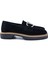SV011 Süet Deri Siyah Renk Tokalı Kadın Loafer Ayakkabı 3