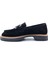 SV011 Süet Deri Siyah Renk Tokalı Kadın Loafer Ayakkabı 4