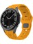 Cupcase Galaxy Watch 6 40MM KRD-116 20MM Futbol Desenli Spor Tasarımlı Silikon Kordon-Sarı 1