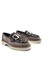 SV011 Süet Deri Vizon Renk Leopar Baskı Tokalı Kadın Loafer Ayakkabı 1