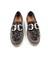 SV011 Süet Deri Vizon Renk Leopar Baskı Tokalı Kadın Loafer Ayakkabı 5