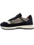 SV205 Yılan Desen Baskı Deri Siyah Renk Kadın Sneaker 2