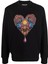 Versace Jeans Couture Jeans Couture Heart Logo Printed Siyah Sweatshirt 1