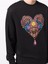 Versace Jeans Couture Jeans Couture Heart Logo Printed Siyah Sweatshirt 3