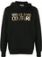 Jeans Couture Gold Logo Printed Siyah Kapüşonlu Sweatshirt 1