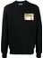 Versace Jeans Couture Gold Logo Chest Baskı Siyah Sweatshirt 1