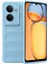 Denza Case Xiaomi Redmi 13C Kılıf Arkası Bombeli Silikon Kapak - Sky Blue + Ekran Koruyucu 2