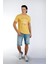 Yuvarlak Yaka Sarı Erkek T-Shirt 242 Lcm 242014 Wılly Safran 1