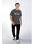 Yuvarlak Yaka Antrasit Erkek T-Shirt 242 Lcm 242018 New Drawıng Antrasit 1