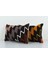 Kahverengi Renkli Geometrik El Dokuma Kilim Kırlent Kılıf 30 x 45 cm 3
