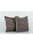 Kahverengi Renkli Geometrik El Dokuma Kilim Kırlent Kılıf 50 x 50 cm 2