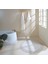 Moon Yuvarlak Banyo Paspası %100 Pamuk 120x120 Ekru 6