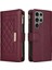 Samsung Galaxy S23 Ultra Kart Yuvaları Için Flip Case Darbeye Cüzdan Kayış (Yurt Dışından) 3