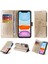 IPhone 12 Mini Flip Deri Çiçek Kart Yuvaları Için Flip Case (Yurt Dışından) 1