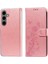 Samsung Galaxy S24 Deri Cardyuvaları Çiçek Flip Case Için Flip Case (Yurt Dışından) 3