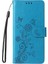 IPhone 14 Için Flip Case Artı Kart Yuvaları Deri Flip Çiçek (Yurt Dışından) 2