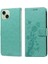 IPhone 15 Için Flip Case Artı Kart Yuvaları Çiçek Deri Flip (Yurt Dışından) 1