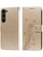Samsung Galaxy S23 Deri Flip Kart Yuvaları Çiçek Için Flip Case (Yurt Dışından) 1