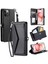 Cüzdan Crossbody Kılıf IPhone 12 Için Pro Fermuar Faturaları Yuvası Cüzdan Kılıf (Yurt Dışından) 1