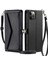 Cüzdan Crossbody Kılıf IPhone 12 Pro Max Kart Tutucu Fermuar Faturaları Yuvası (Yurt Dışından) 1