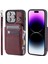 Cüzdan Kılıf IPhone 14 Pro Pu Deri 3 Büyük Kart Flip Folio Kılıf Rfıd (Yurt Dışından) 1