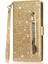 Samsung Galaxy S24 Için Fermuar Cep Durumda Ultra Glitter Cüzdan Kılıf Kartı (Yurt Dışından) 5