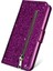 Samsung Galaxy S9 Kart Tutucu Için Fermuar Cep Durumda Glitter Cüzdan Kılıf (Yurt Dışından) 2