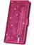 IPhone 14 Için Fermuarlı Cebi Durumda Pro Manyetik Kapatma Pu Deri Glitter (Yurt Dışından) 3