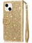 IPhone 13 Mini Manyetik Kapatma Glitter Cüzdan Pu Için Fermuarlı Cebi Durumda (Yurt Dışından) 5