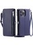Crossbody Durumda IPhone 15 Pro Max Uzun Kordon 9 Kart Yuvaları Fermuar Yuvası (Yurt Dışından) 1