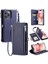 Crossbody Durumda IPhone 15 Pro Max Uzun Kordon 9 Kart Yuvaları Fermuar Yuvası (Yurt Dışından) 4