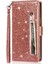 IPhone 14 Için Fermuar Cep Durumda Artı Pu Deri Kart Tutucu Glitter Vaka (Yurt Dışından) 3