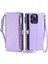IPhone 15 Pro Fermuar Faturaları Yuvası Için Crossbody Durumda Rfıd Engelleme Uzun 9 (Yurt Dışından) 1