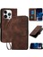 IPhone 15 Için Flip Case Pro Max ve Kredi Kartı Yuvası Kabartmalı Kelebek (Yurt Dışından) 1