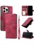 IPhone 15 Için Flip Case Pro Max Pu Deri Kickstand Manyetik Cüzdan Kart (Yurt Dışından) 5
