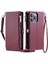 IPhone 14 Için Crossbody Durumda Pro Max Uzun Kordon Fermuar Faturaları Yuvası 9 (Yurt Dışından) 1