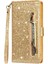 IPhone 11 Pro Için Fermuar Cep Durumda Kart Tutucu Glitter Cüzdan Kılıf Pu (Yurt Dışından) 3