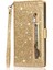 IPhone 14 Için Fermuar Cep Durumda Artı Pu Deri Kart Tutucu Glitter Vaka (Yurt Dışından) 2