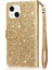 IPhone 14 Için Fermuar Cep Durumda Artı Pu Deri Kart Tutucu Glitter Vaka (Yurt Dışından) 5