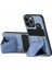 IPhone 15 Için Kılıf Pro Standı Fonksiyonu Kart Sahibi Manyetik Tasarım Braketi (Yurt Dışından) 3