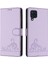 Samsung Galaxy M22 Kedi Rfıd Kart Yuvası Tutucu Kickstand Cüzdan (Yurt Dışından) 5