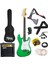 AGE-80GR Amfili Full Elektro Gitar Seti 4/4 Yetişkin 39 İnç Green 1
