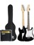 CEG-36BK Amfili Full 3/4 36 İnç Elektro Gitar Seti White Black 2
