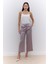Saten Düz Paça Pantolon Vizon 3